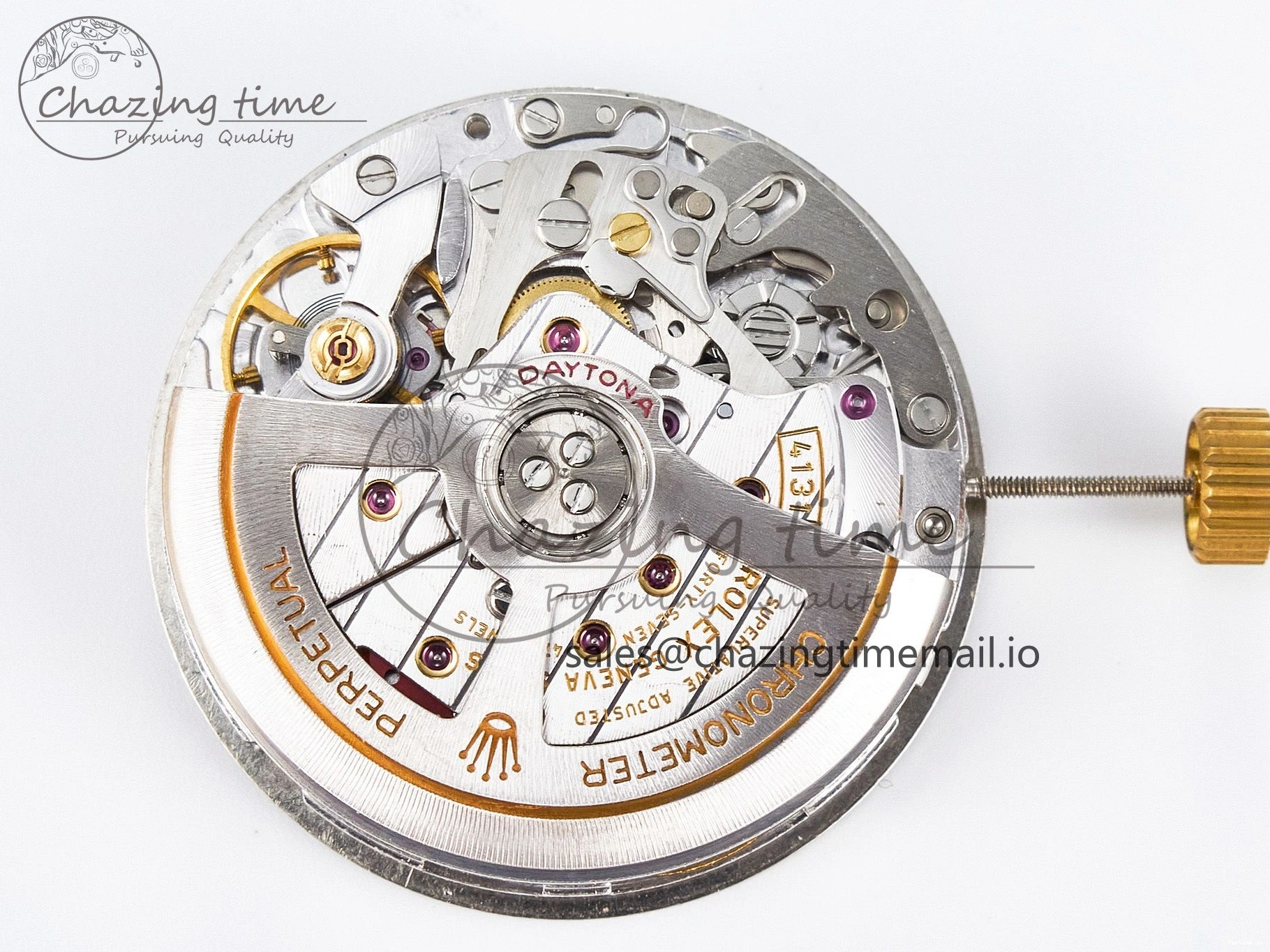 0107 Custom Modded Daytona DD4131 Super Clone 28800 VPH Automatic Movement (Silver Color) HighQuality 919
